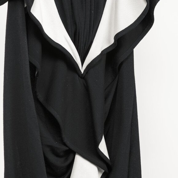 Givenchy PF/13 Black Ruffle Jersey Sleeveless Dress - Picture 6 of 11